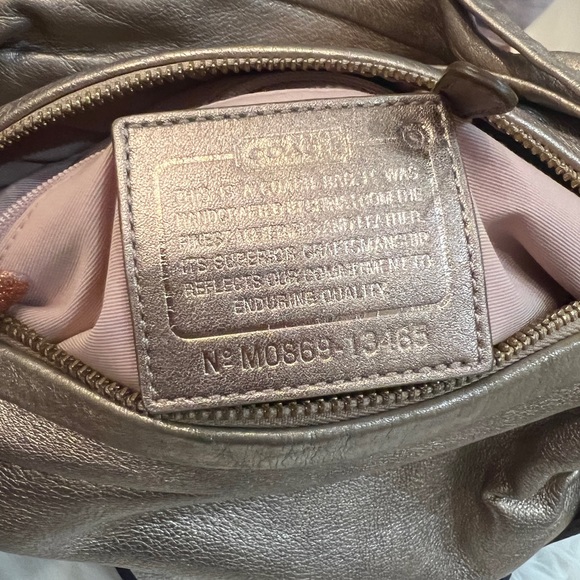 Coach Metallic Handbag - Picture 9 of 10